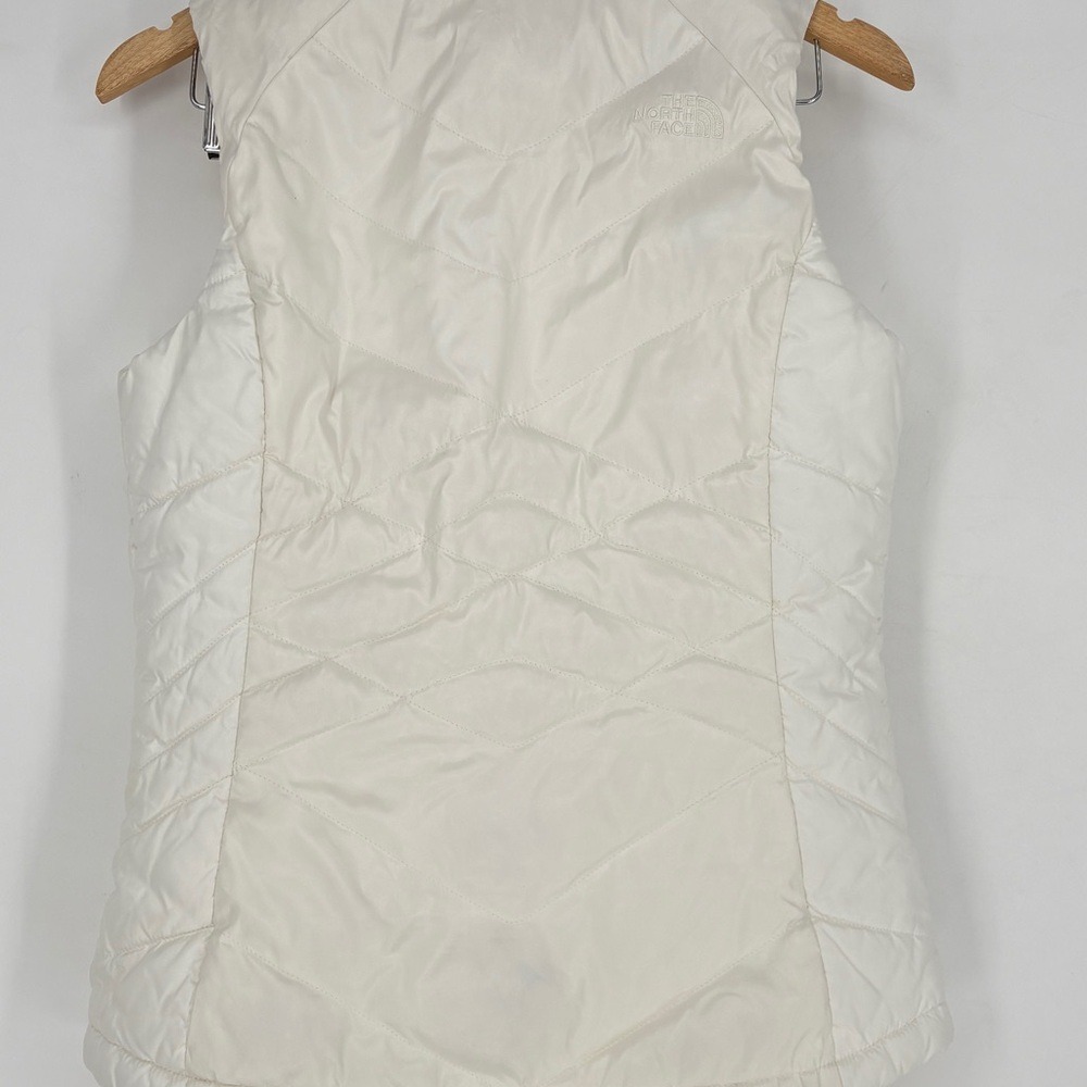 The North Face Tamburello Vest Womens Small Cream White Quilted Puffer Layering‎ - Picture 8 of 12